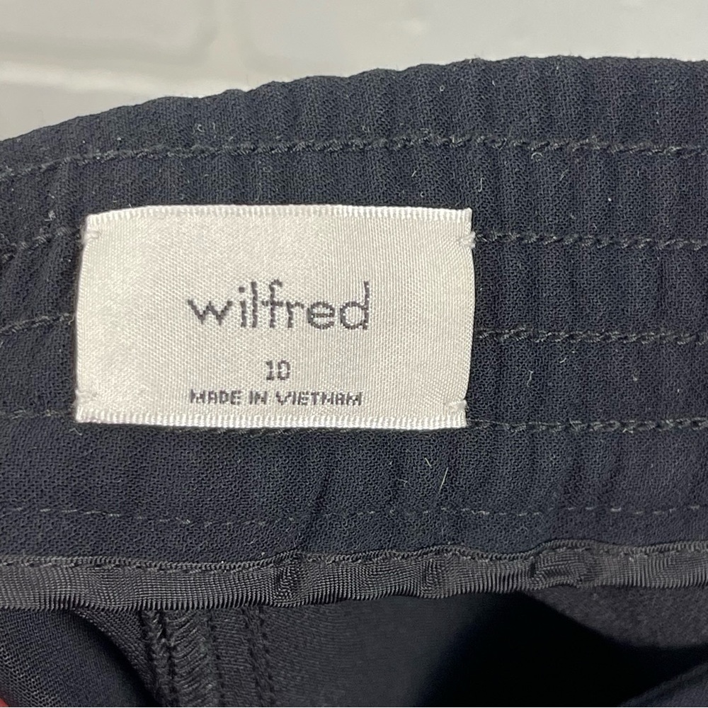 ❌SOLD ❌Aritzia Wilfred  high-rise wide-leg pants black Alanya trouser crepe Pant - Picture 10 of 13